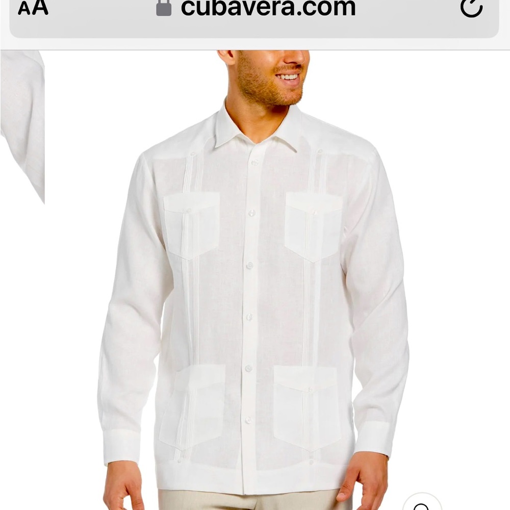 Men’s long sleeve Cubavera shirt. Size XXL